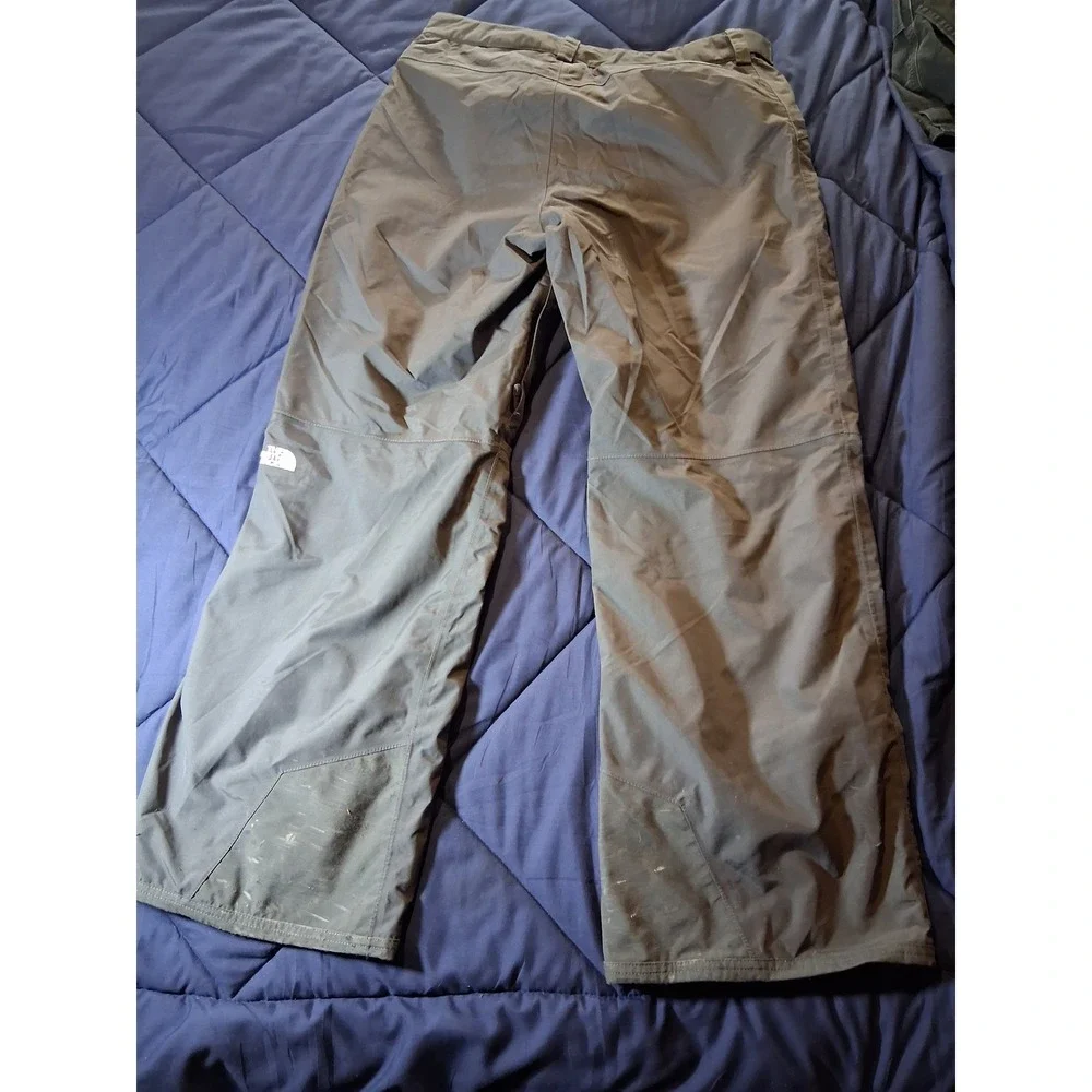 The North Face HyVent Mens Snow Pants Gray Ski Snowboard Cargo Size Medium M